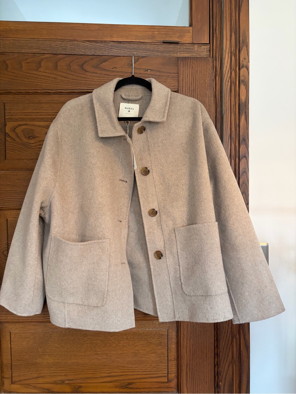 NWT Marea Ellis Coat in Oatmeal Heather - Picture 4 of 5